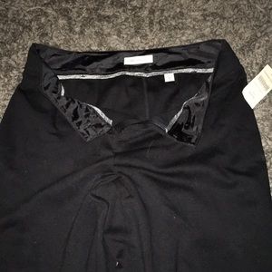 Coldwater Creek size 8 black ponte knit trousers